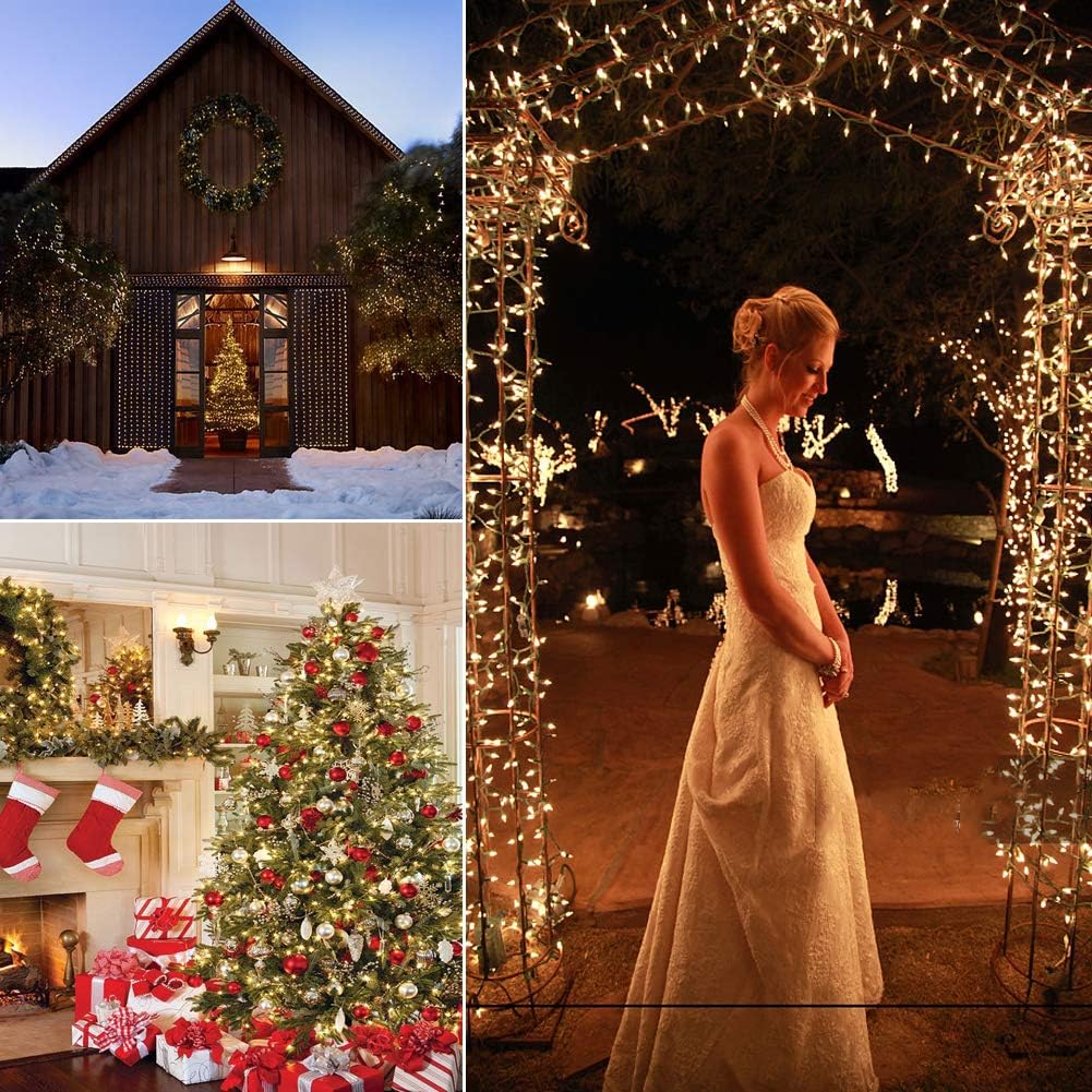 50 LED Battery Operated Christmas Lights - 18ft Waterproof String Lights with 8 Modes & Timer for Indoor/Outdoor Decor
