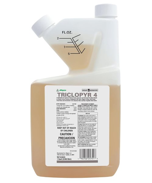 Alligare Triclopyr Herbicide 4 EC - Selective Weed Killer for Woody Plants & Brush - 1 Quart