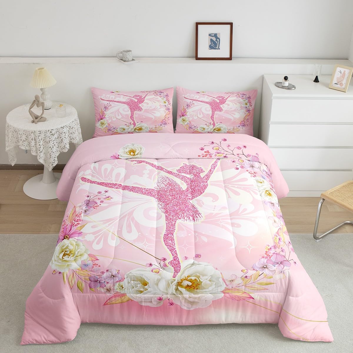 jejeloiu Baseball Comforter Set Twin Size Kids Camo American Flag Comforter for Boys Girls Teens Camouflage Bedding Set Breathable Baseball Games Duvet Set Room Decor Quilt Set