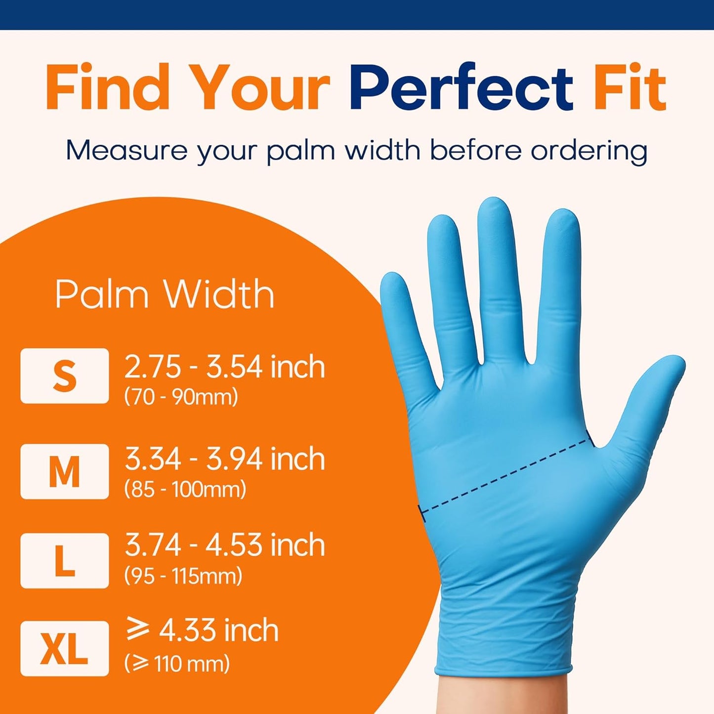 Supmedic Medical Soft Max™ Nitrile Exam Gloves - 100 Count, Latex-Free & Powder-Free, Blue