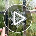 PartyGarden Snowflakes Window Clings - 8 Sheets, 152 Pcs Christmas Snowflake Decals for Glass & Holiday Decor