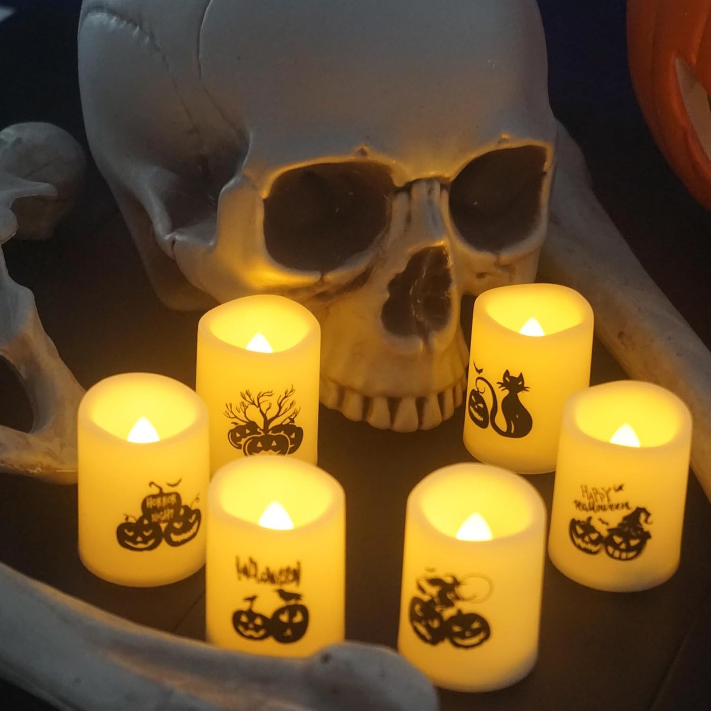 12 PCS LED Flameless Votive Candles - Long-Lasting Battery Operated with 120+ Hours Life
