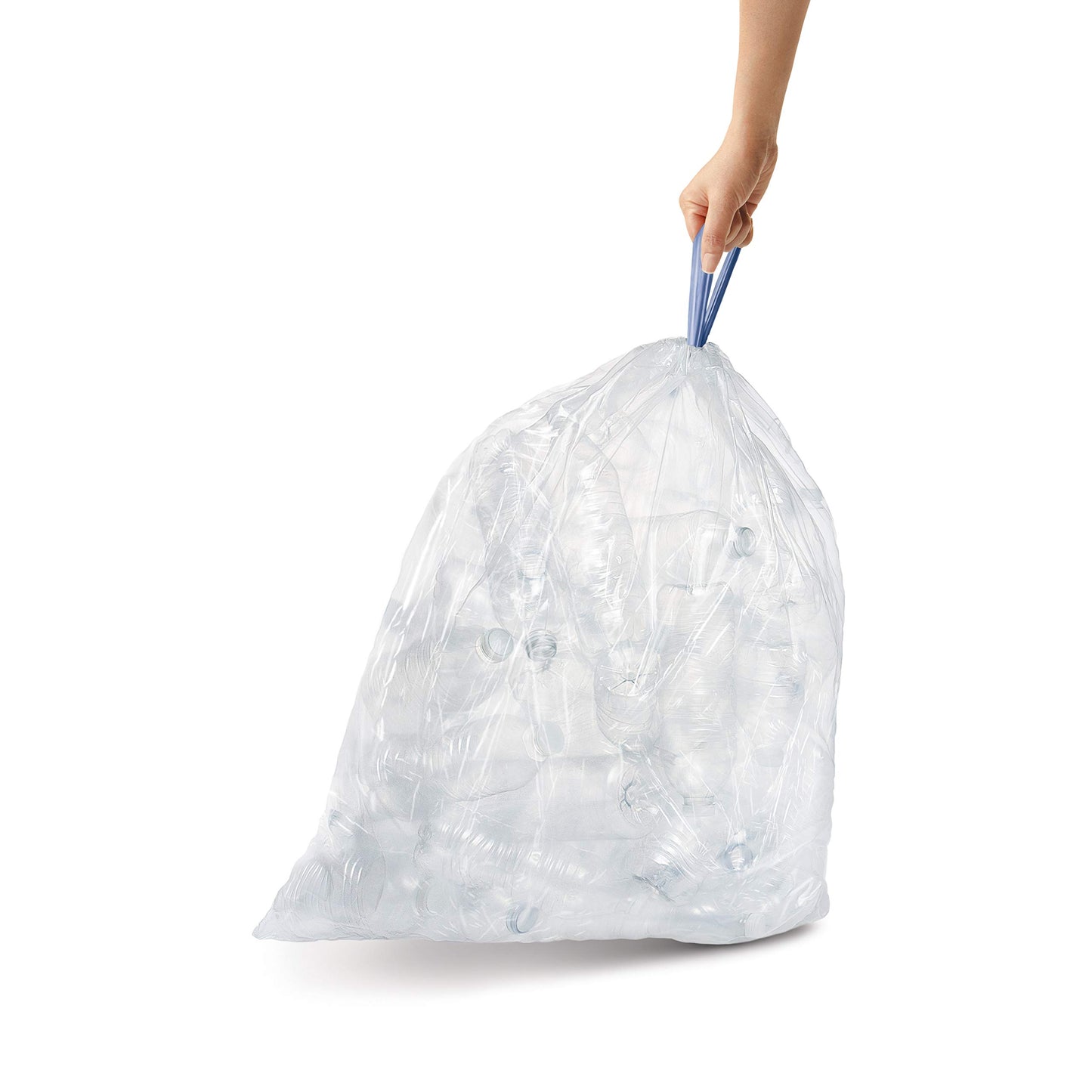 simplehuman Code J Custom Fit Drawstring Trash Bags, 100 Count, 30-45 Liter / 8-12 Gallon, White