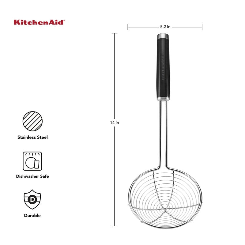 KitchenAid KE010OHOBA Classic Stainless Steel Asian Strainer