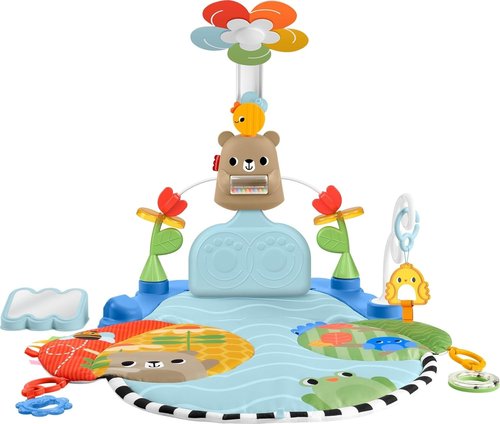 Fisher-Price 3-in-1 Kick & Sway Baby Play Mat - Sensory Activity Gym for Newborns 0+ Months