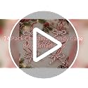 Candy Cane Bow Ornaments for Christmas Tree Decorations, Red and White