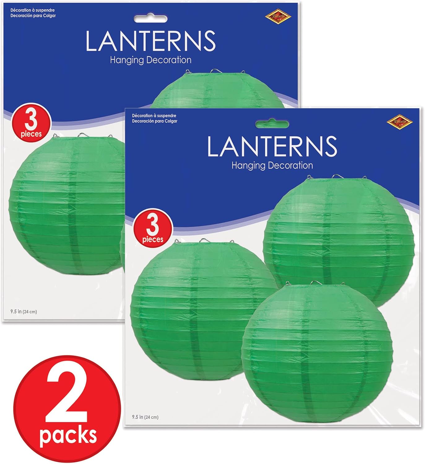 Lavender Paper Lanterns - 3 Pack Decorative Hanging Ceiling Decor for Birthdays, Showers & Events