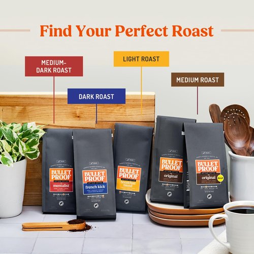 Bulletproof Original Decaf Coffee - Medium Roast Whole Beans, 12 Ounces (Pack of 3) | 100% Arabica Blend