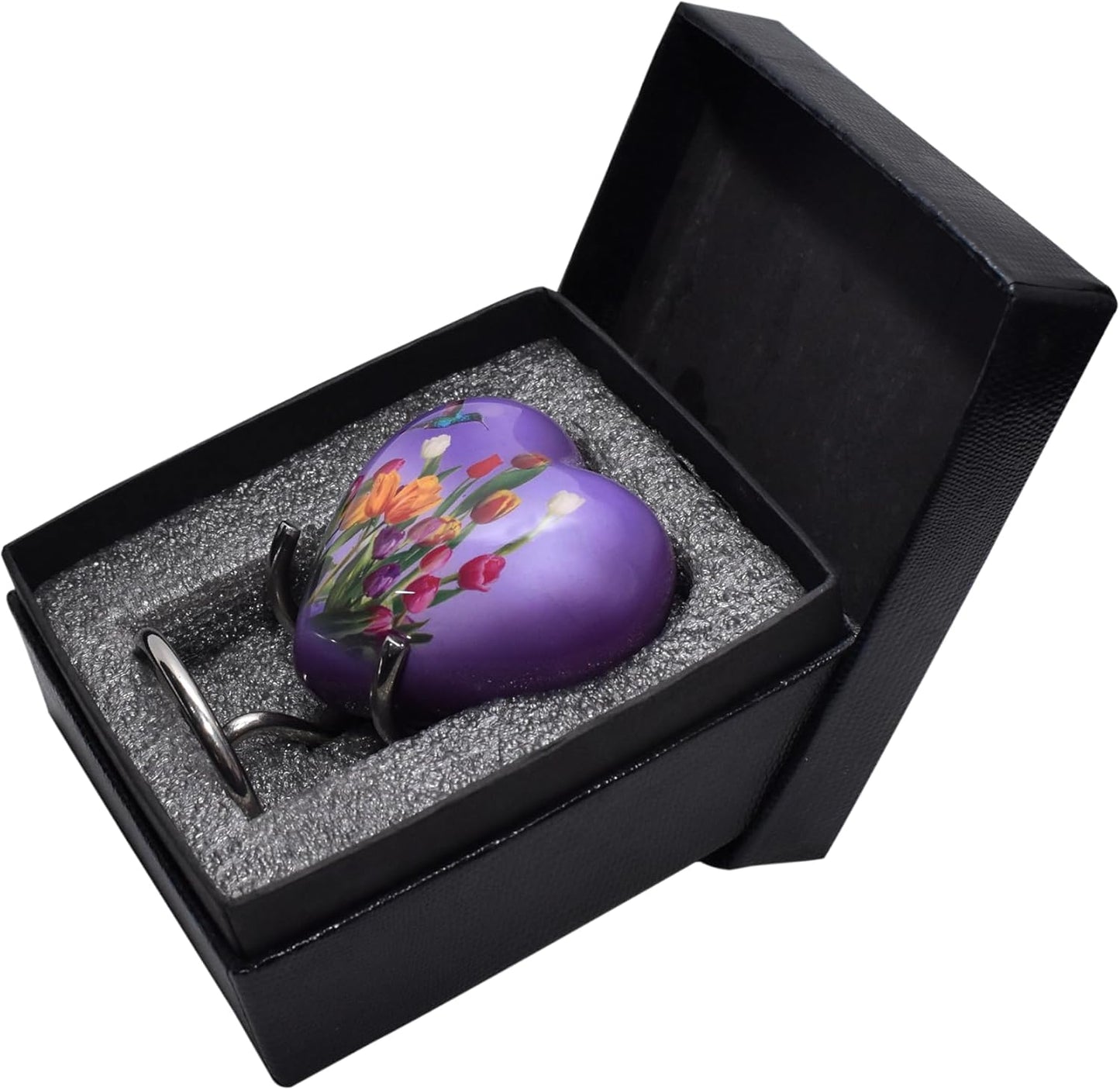 BOLD & DIVINE Adult Purple Hummingbird Cremation Urn | Human Ashes Adult Memorial urn, Burial, Funeral Cremation Urns | 200 Cubic Inches (Large Adult)