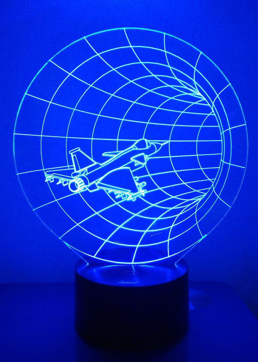3D Illusion Night Light - Loveboat LED Lamp with 7 Color Changing Acrylic Base & USB Charger - Perfect Home Decor & Gift