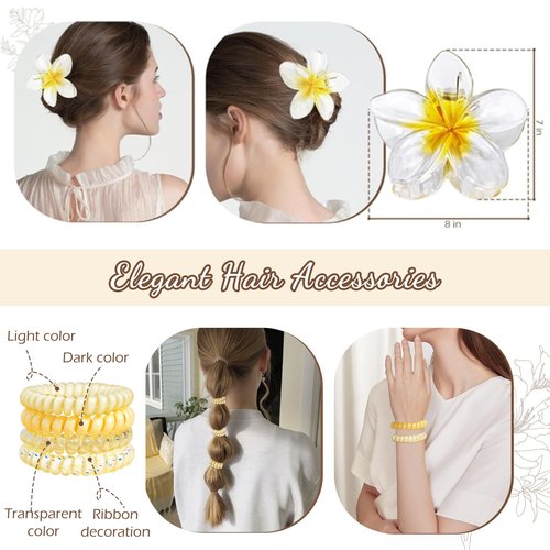 Happy Birthday Gifts for Teen Girls Women, Unique Mothers Day Gifts for Mom, Gift Baskets for Her Self Care Thank You Get Well Present Set, 14pcs Cute Daisy Box for Friend Sister Coworker(Yellow)