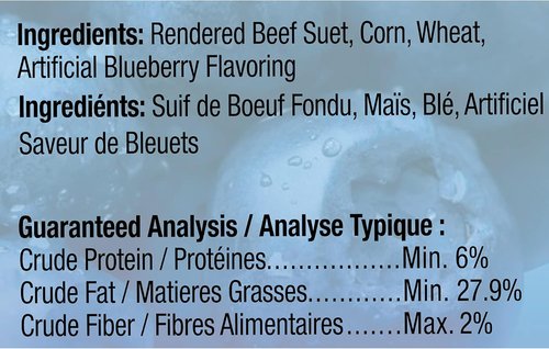 Heath Outdoor Products DD-19 Blueberry Dough Suet Cake - Case of 12, Perfect for Wild Birds