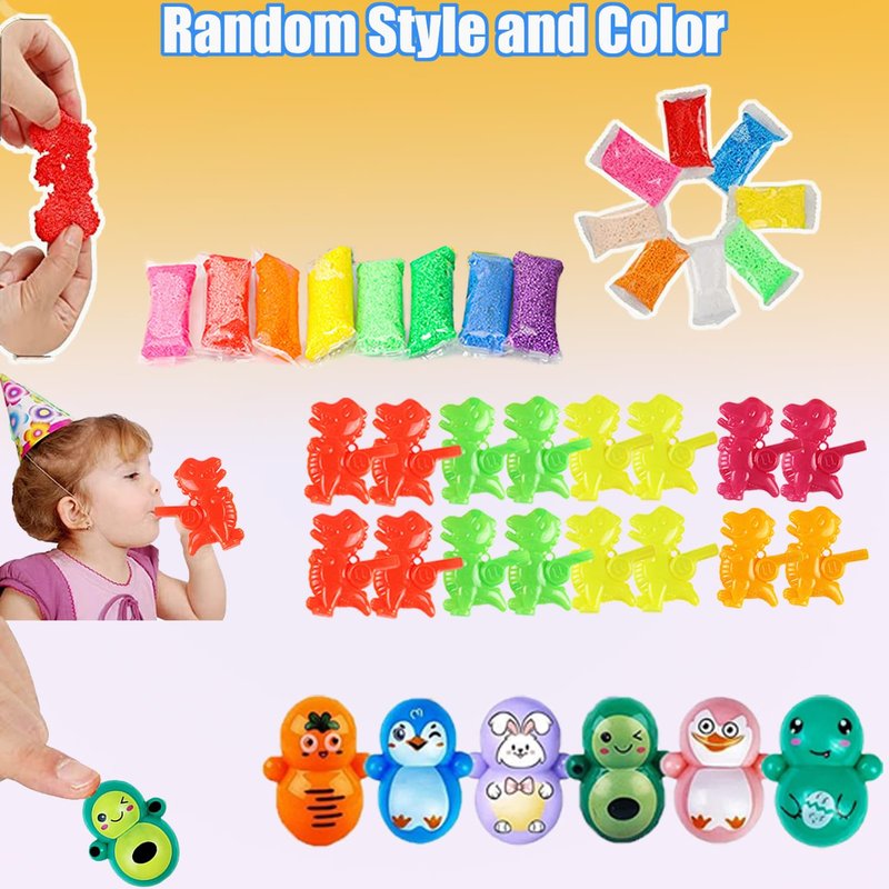 Kocici 134 PCS Party Favors for Kids, Prizes Treasure Box Toy for Classroom, Goodie Bags Stuffers, Pinata Easter Eggs Filler, Fidget Toys Bulk, Birthday Gifts