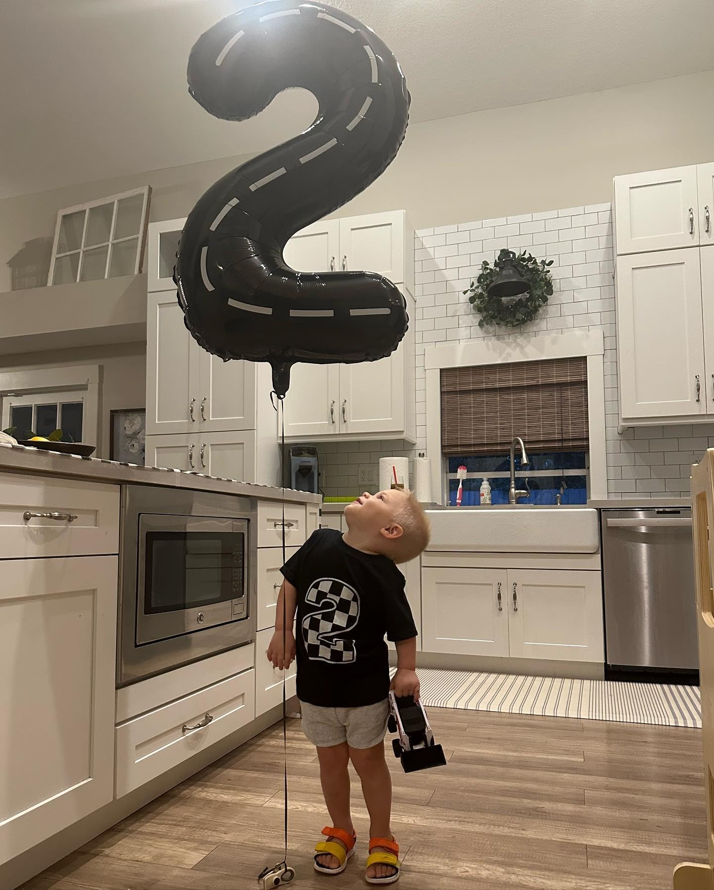 Race Car 7 Balloon, Number Balloons 40 Inch, 7th Black Birthday Decorations for Kids Boys, Race Car Themed Party Decorations for Men, Number 7 Balloon