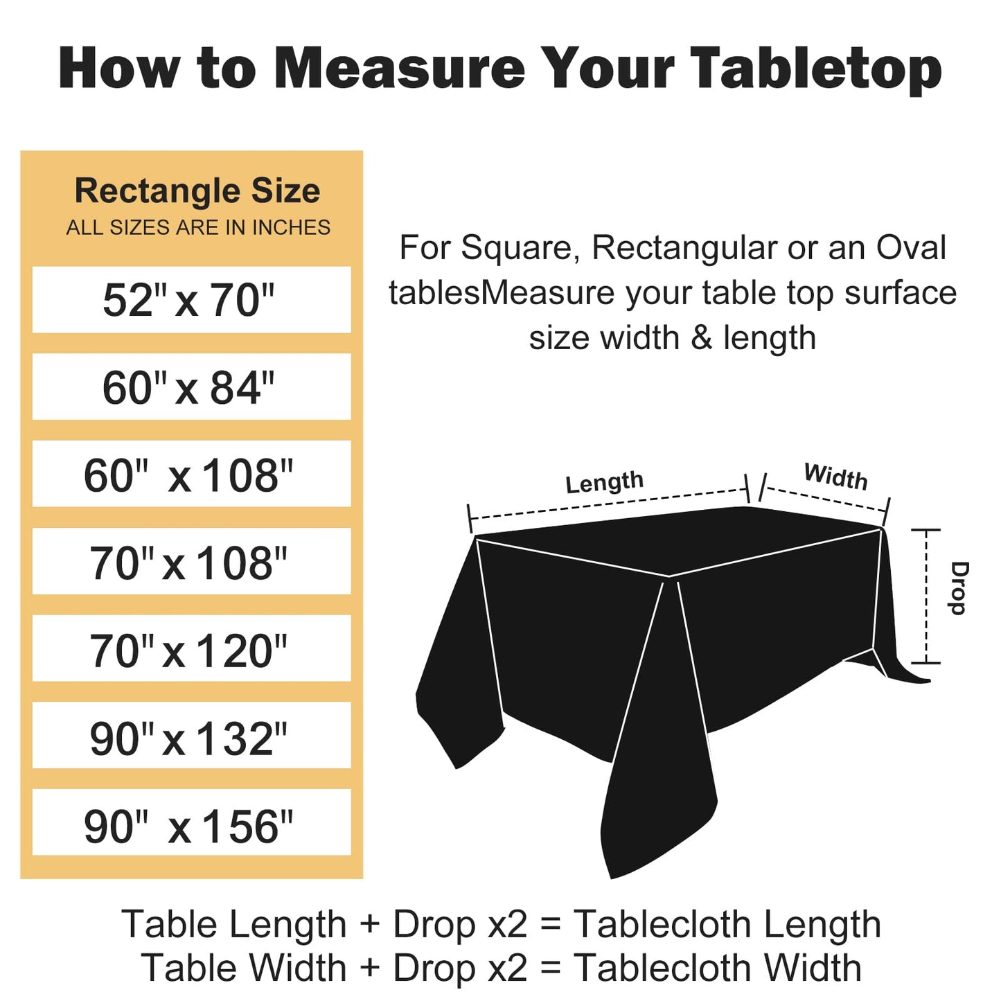 6 Pack 70x120-In Rect Light Beige Tablecloths-Reusable Polyester Table Covers – Protect from Spills (Not Waterproof) – for Weddings, Banquets, Parties – Ships Folded, Wrinkles Likely, Steam Before Use