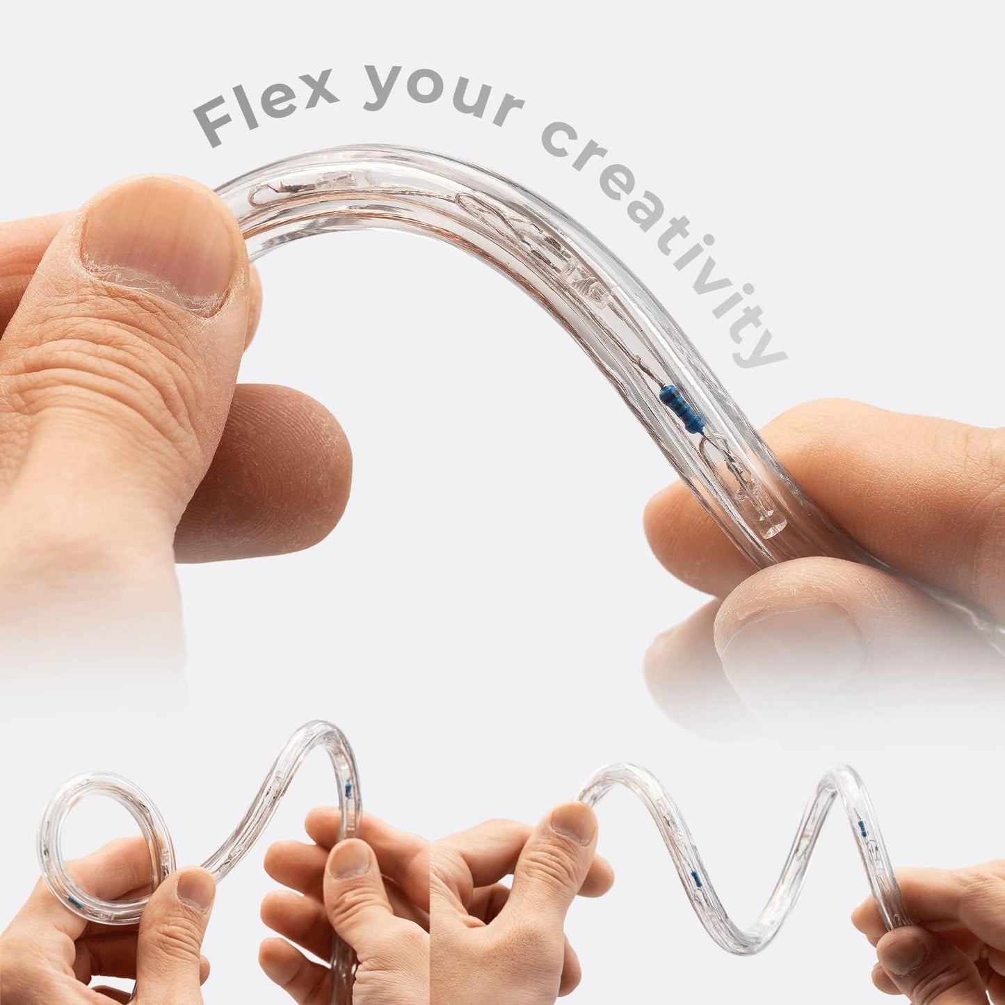 10ft Waterproof LED Rope Lights - 108 LEDs, Connectable Outdoor Christmas Decor