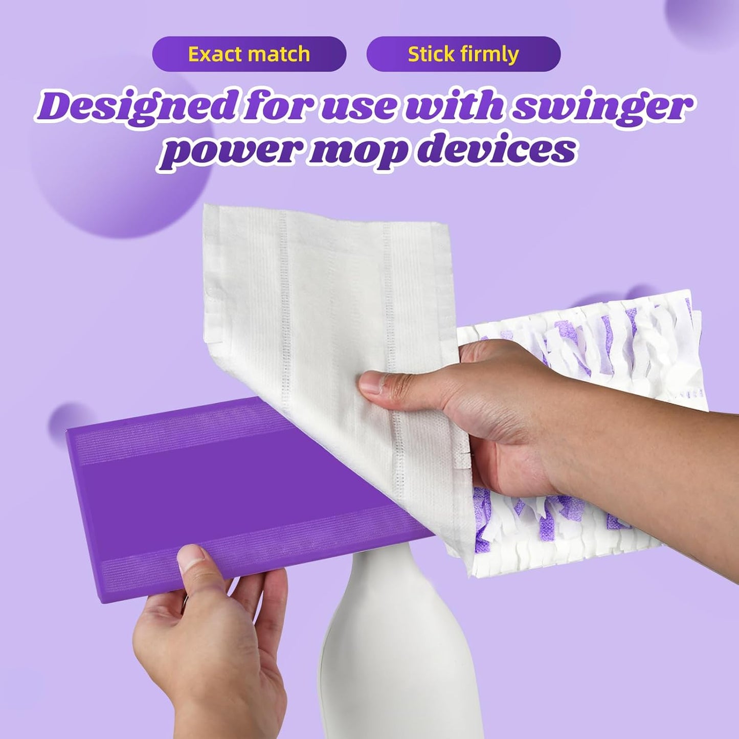Skiennix Disposable Mop Pads - 24 Pack Replacement for Power Mop™ | Multi-Surface Floor Cleaning