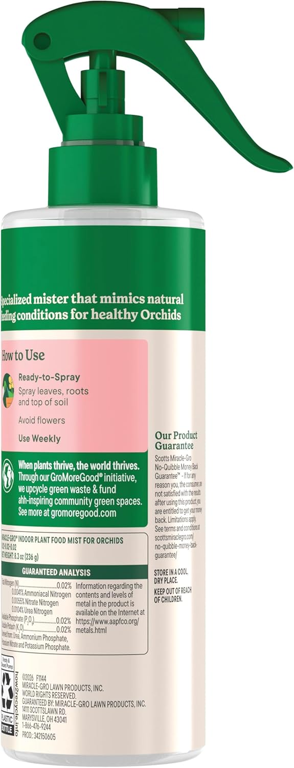 Miracle-Gro Orchid Plant Food Mist - Nourishing Indoor Plant Food, 8 fl. oz. (3-Pack)
