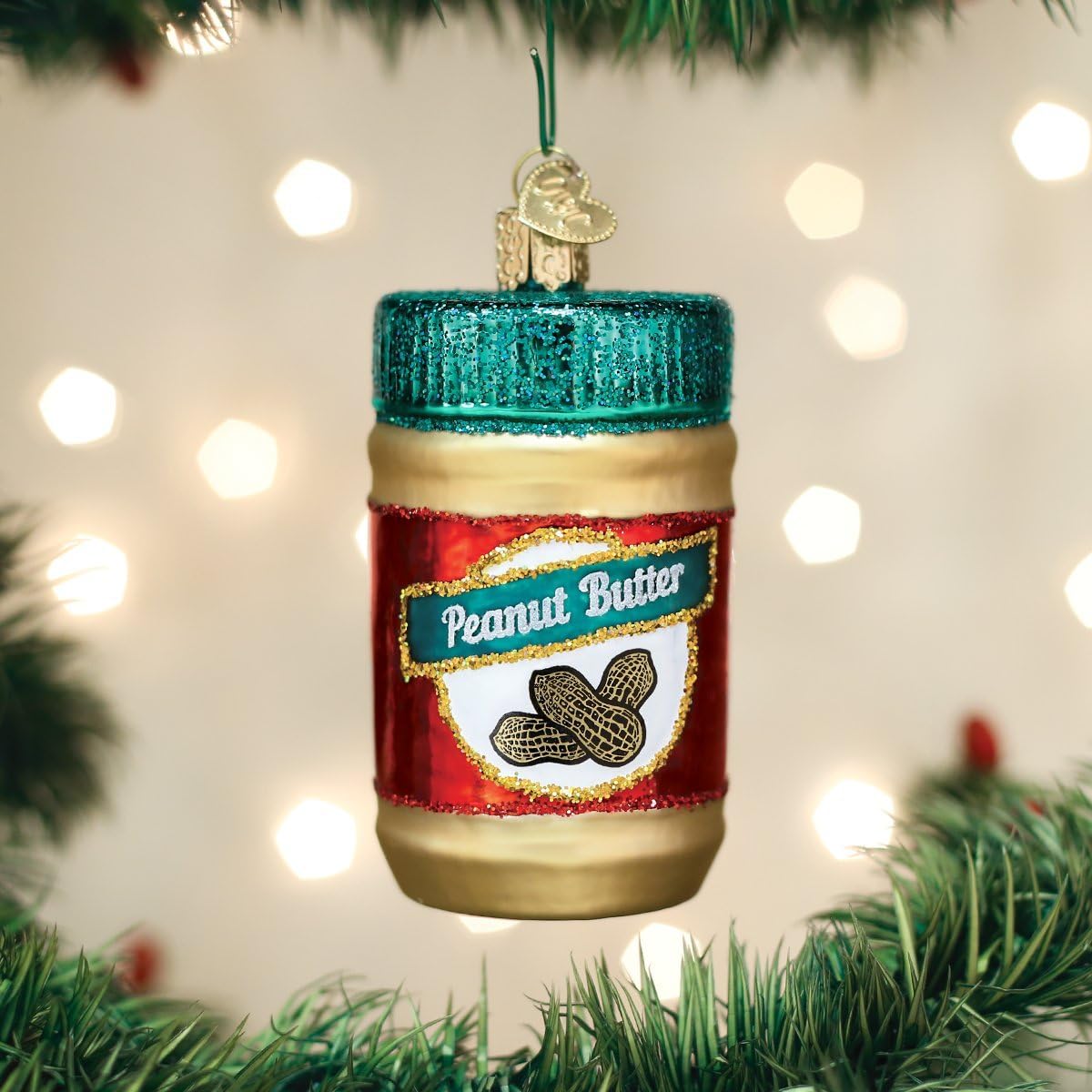 Handcrafted Glass Cheese Wedge Ornament - Unique Christmas Tree Decoration