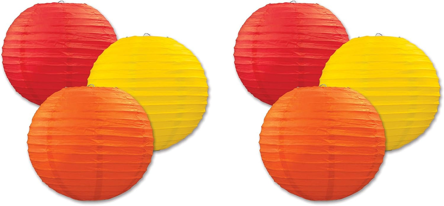 Lavender Paper Lanterns - 3 Pack Decorative Hanging Ceiling Decor for Birthdays, Showers & Events