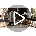 Electric Coffee Percolator 12-Cup Stainless Steel Coffee Maker with Glass Knob & Keep Warm