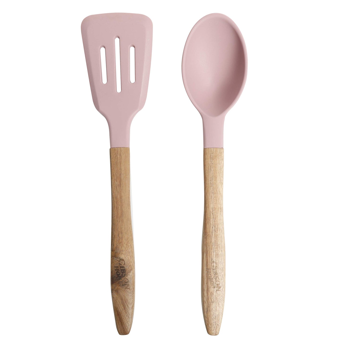 Gibson Home Plaza Café Forged Aluminum Healthy PFA-Free Ceramic Pots and Pans Cookware Set, 7-Piece Set, Lavender Pink