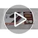 Walnut Wall Mount Vinyl Record Display Shelf Set - No Drill 10 Pack