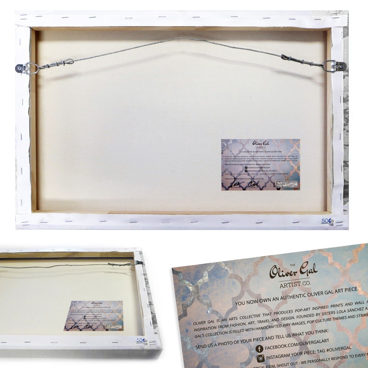 Oliver Gal 'Perfect Orange Gift' The Fashion Wall Art Decor Collection Contemporary Premium Canvas Art Print 12" x 12"