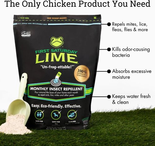 First Saturday Lime Insect Deterrent - 20LB Bag | Monthly Outdoor Insect Shield | Effective Ant & Pest Control