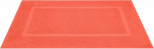 Cotton Paradise 100% Cotton Bath Mats - Soft, Absorbent & Quick-Dry | Set of 2, 20x34 Inches, Coral