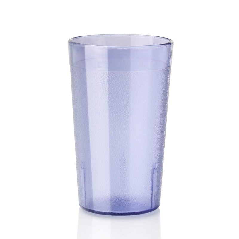 New Star Foodservice Restaurant-Grade Polycarbonate Beverage Tumblers, 5 oz, Blue, Set of 12