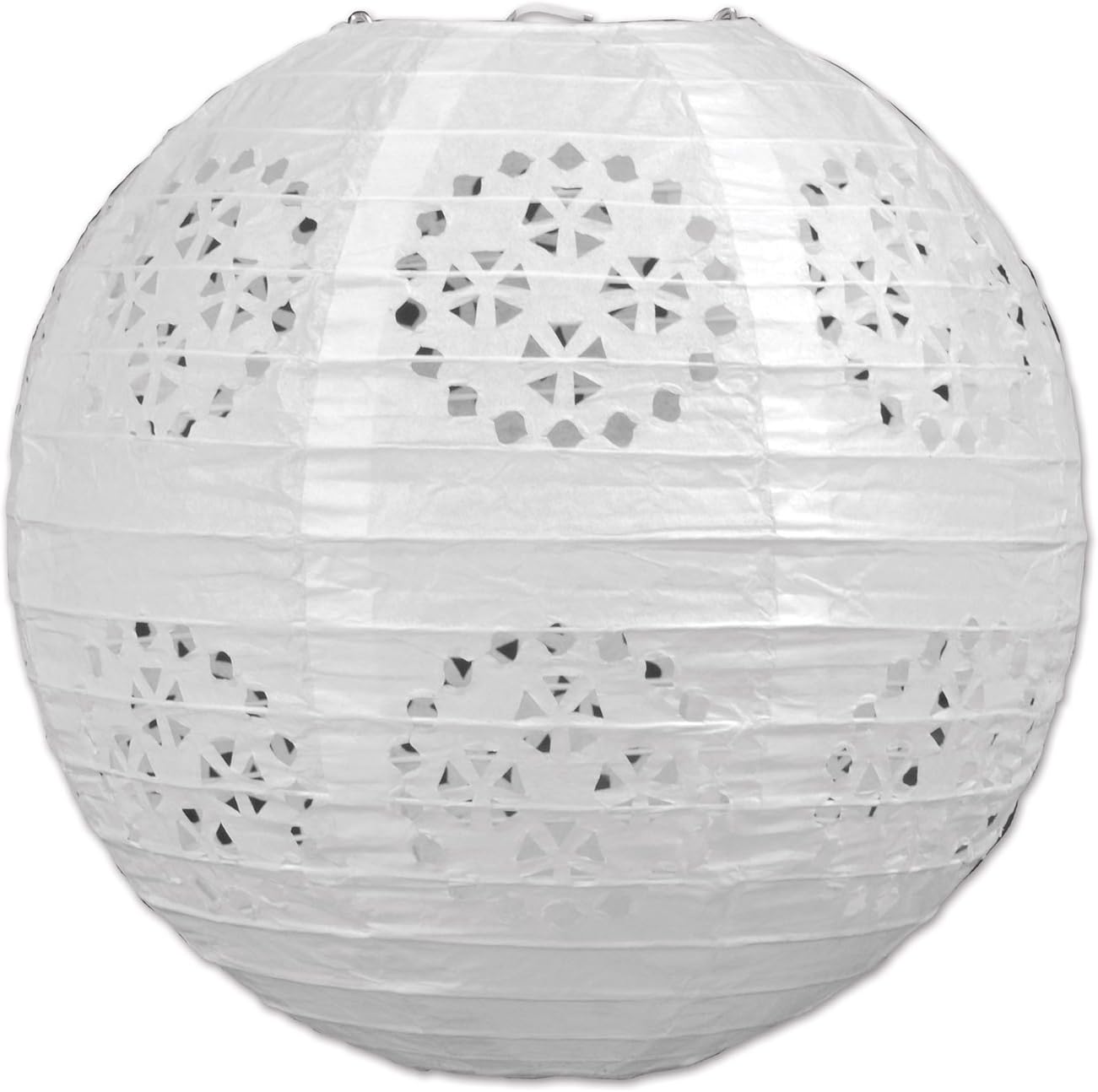 Light Blue Lace Paper Lanterns - Set of 3 Hanging Decorations for Baby Showers & Spring Parties