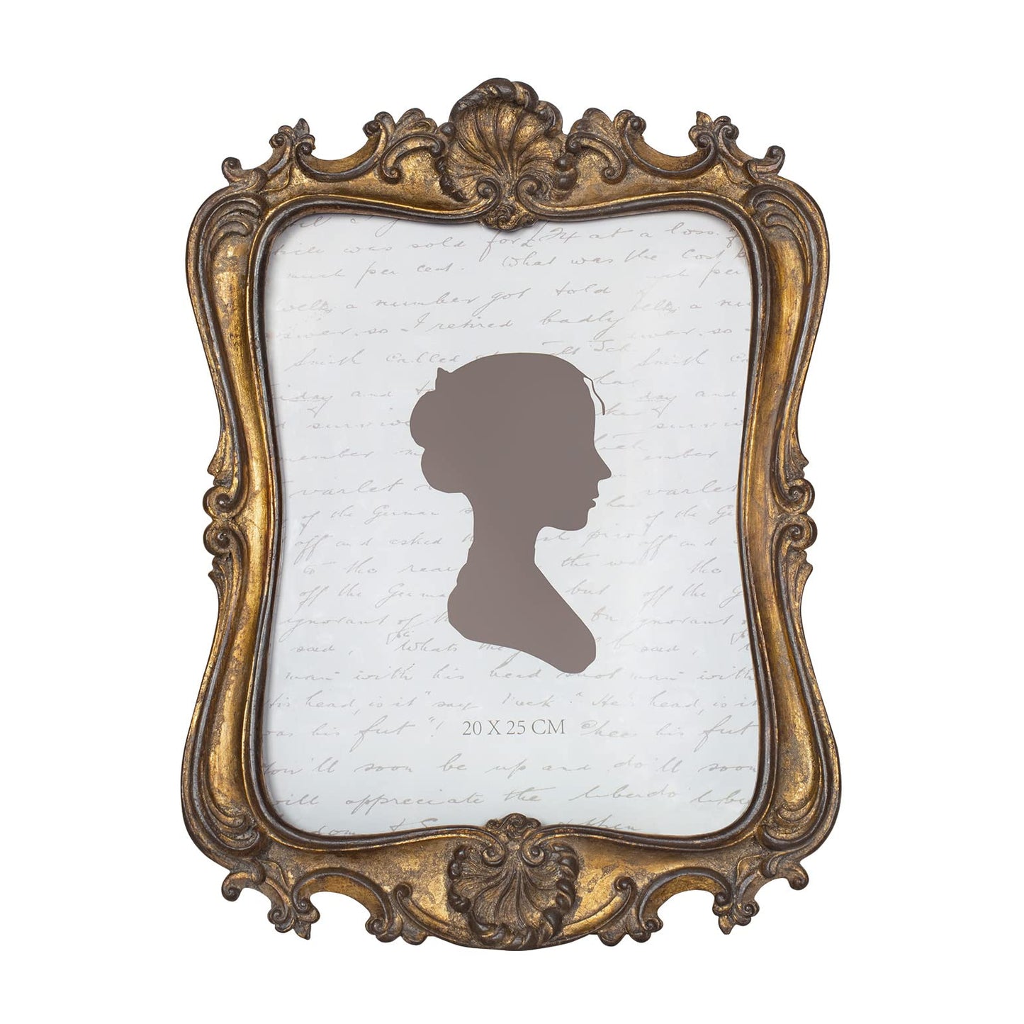 AELS 8x10 Inch Vintage Picture Frame, Elegant Antique Photo Frames with Glass Front, Photo Display, Tabletop Wall Hanging, Gift Ideas, Distressed Dark Bronze