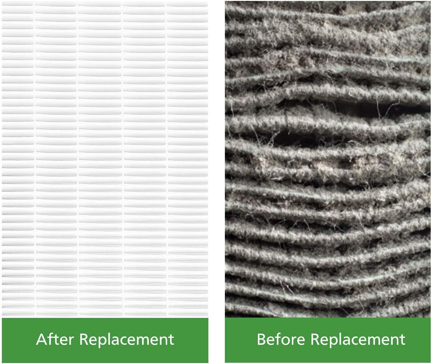 LEVOIT LV-PUR131 Replacement HEPA & Activated Carbon Filters - 2 Pack for Optimal Air Purification