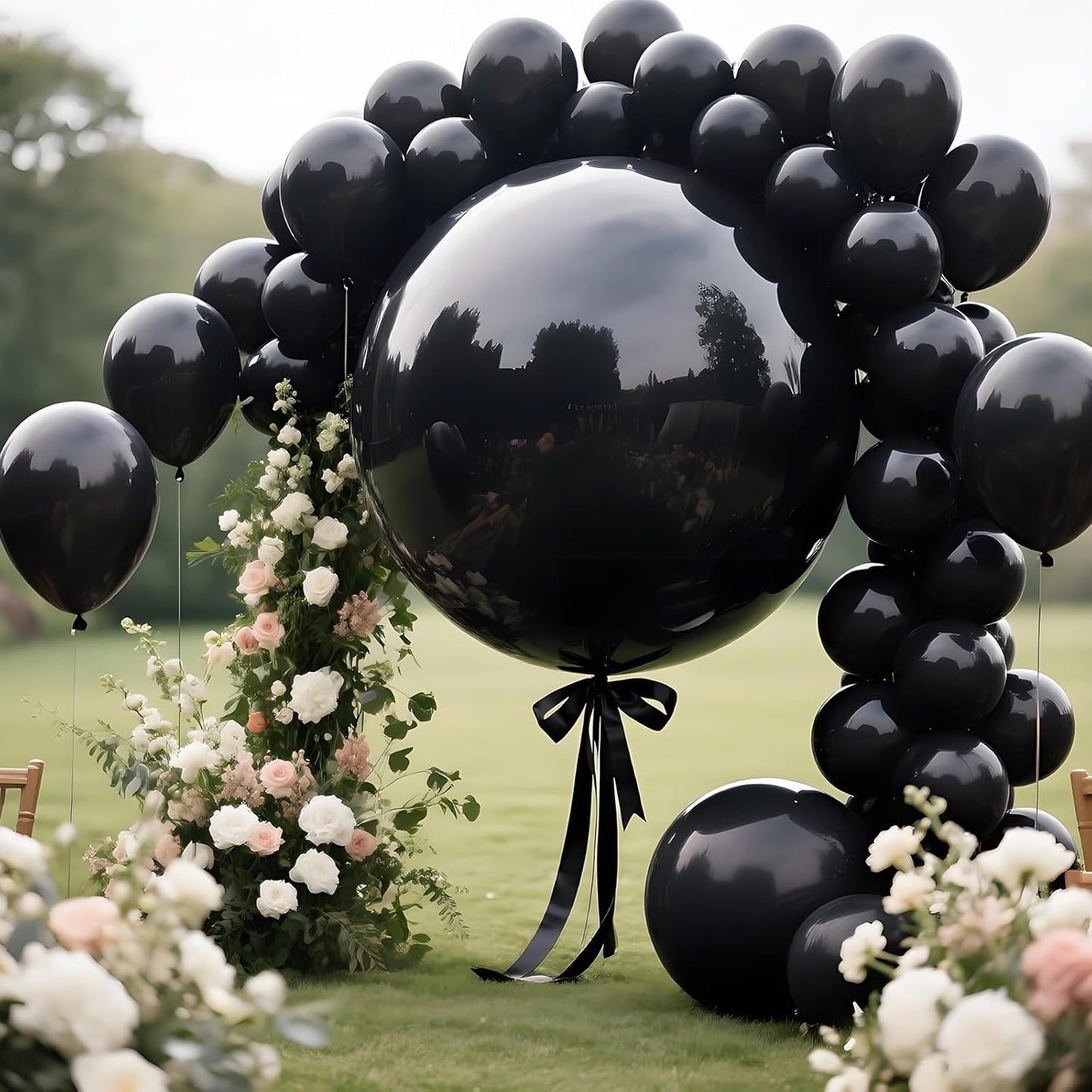 LEEZZIZZ 36-Inch Giant Balloons - 9 Pcs Jumbo Latex Balloons for Kids' Party & Wedding Decorations