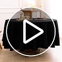 Aocoz 8 Pack White Round 120 Inch Tablecloths for Dining & Events