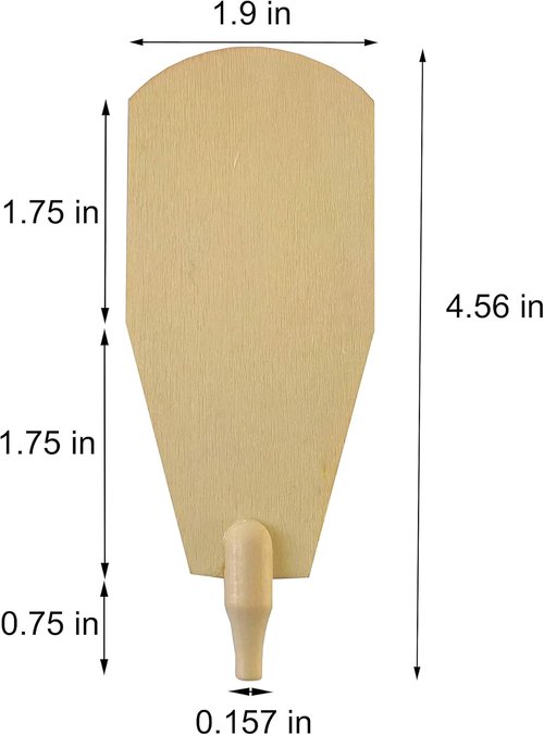BRUBAKER Replacement Fan Blades Kit - Natural Brown - Fits 18" & 24" Pyramid Fans - 12 Blades