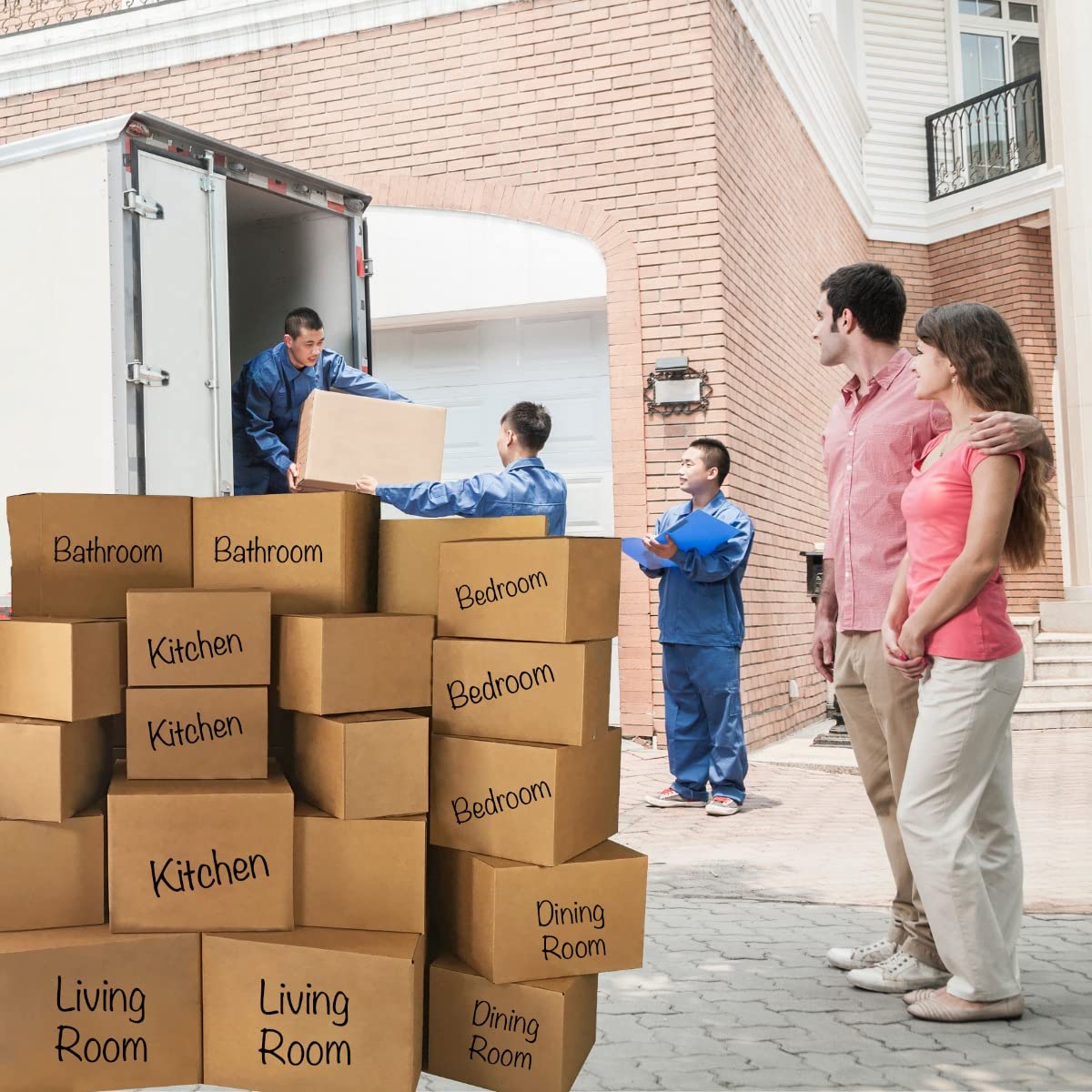 UBMOVE Basic Moving Boxes Kit #1, 1 to 2 Bedroom Kit, 18 Boxes and Supplies, Small Spaces Moving Kit, Packaging & Storage Boxes, Bubble Roll, Tape, Packing Paper, Apartment Moving Supplies