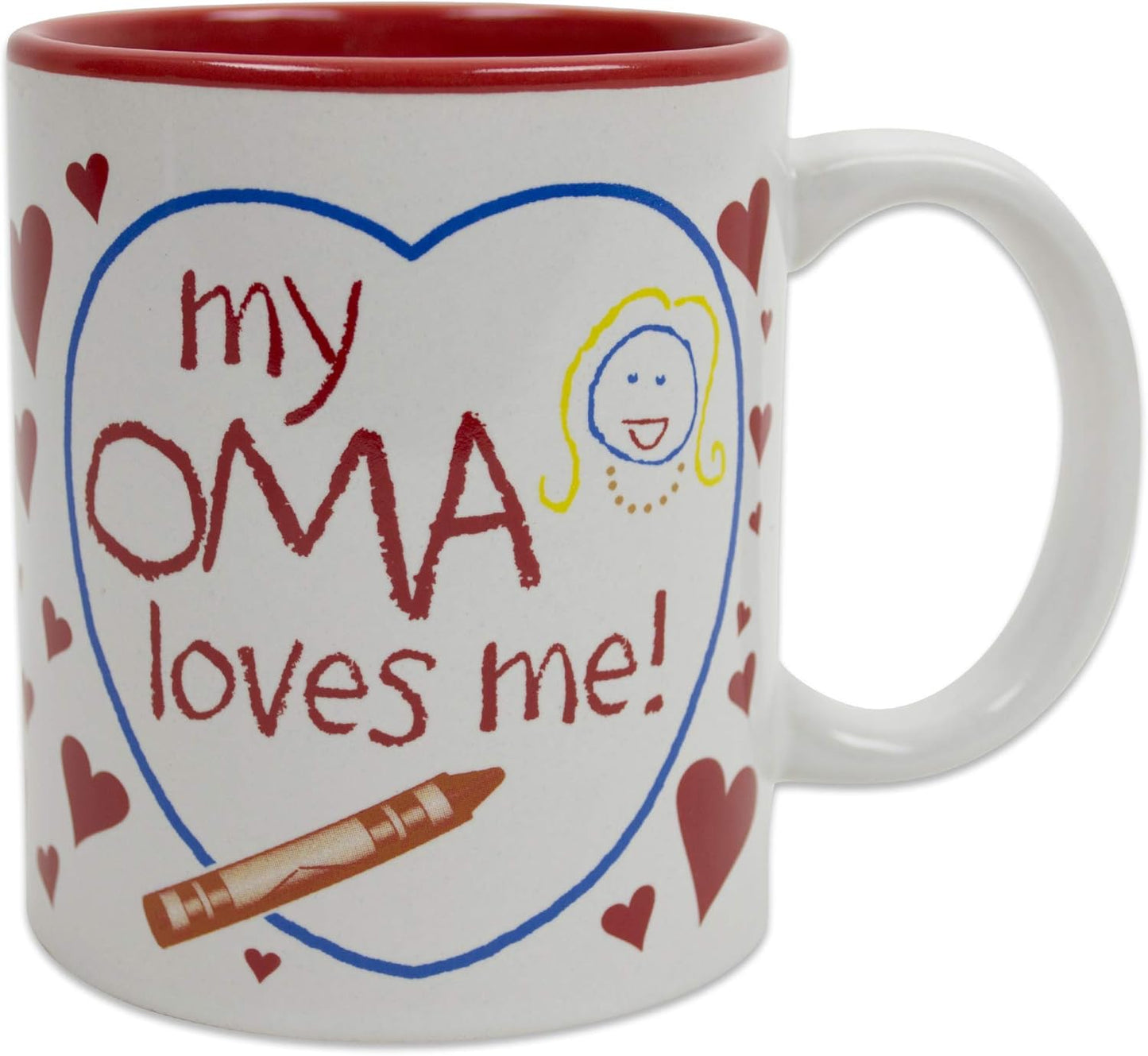 12 oz. Ceramic Coffee Mug - 'Oma is the Greatest' Multicolor Gift for German & Dutch Grandmas