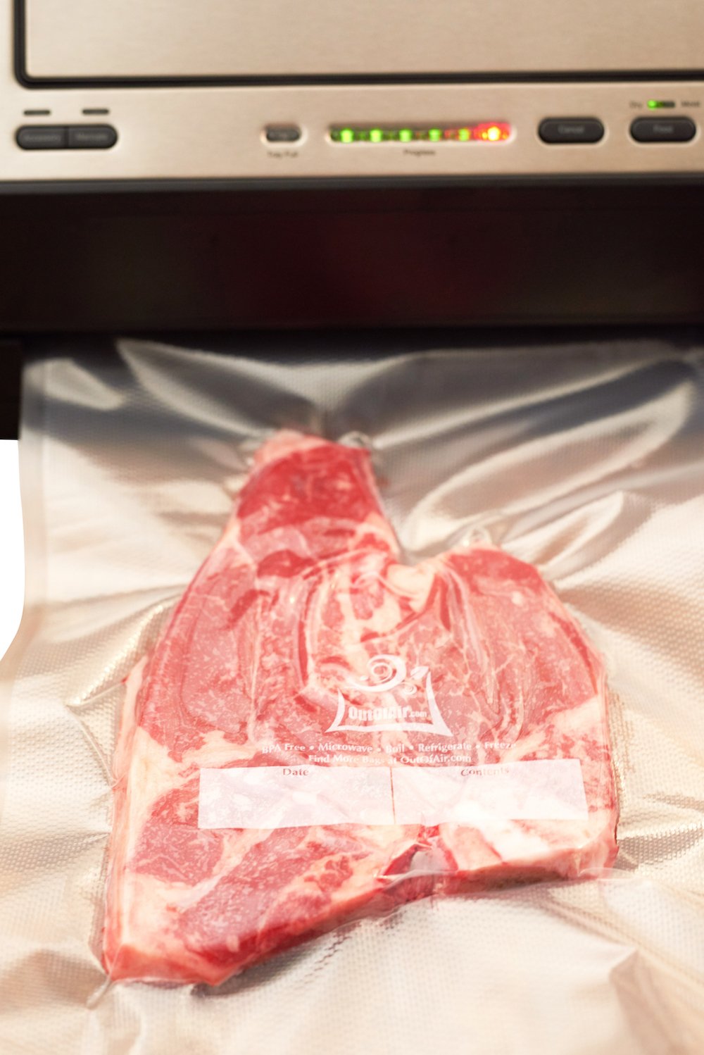 100 Vacuum Sealer Bags: Gallon Size (11" x 16") by OutOfAir Works With FoodSaver & Other Machines - 33% Thicker BPA Free, Commercial Grade, 11 x 16 inches