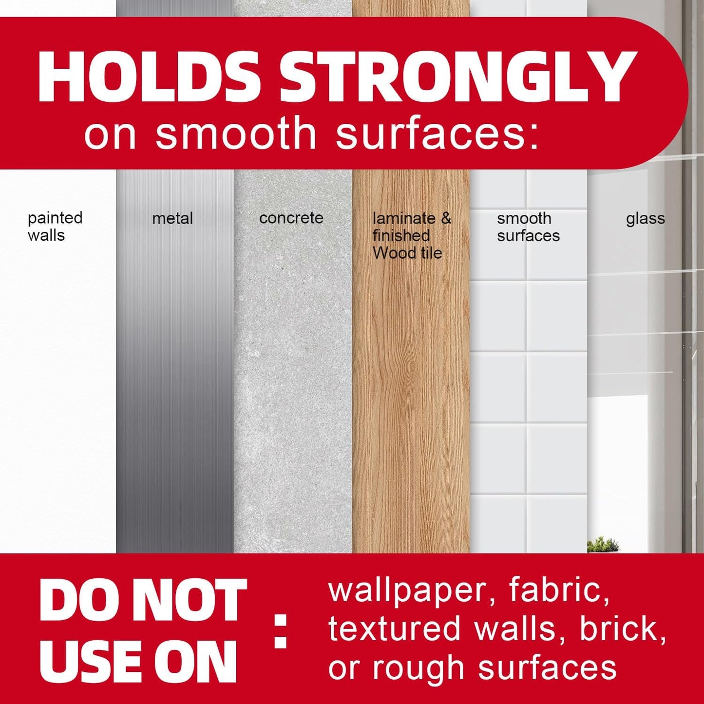 Sinfuo Heavy-Duty Wall Hooks - 32 Small Wire Hooks with 36 Damage-Free Adhesive Strips for Keys & Coats