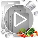 Sowspoy 3-Piece Titanium Cutting Board Set - Double Sided, Dishwasher Safe, Non-Toxic Kitchen Chopping Boards
