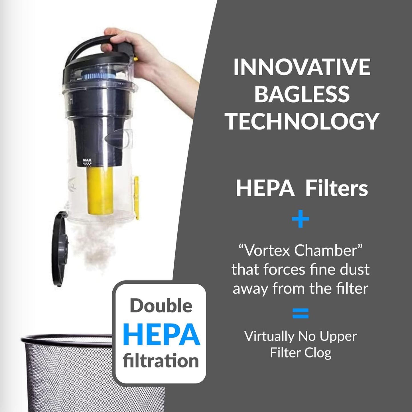 Prolux 2.0 Commercial Bagless Backpack Vacuum - HEPA Filtration for Professional Cleaners