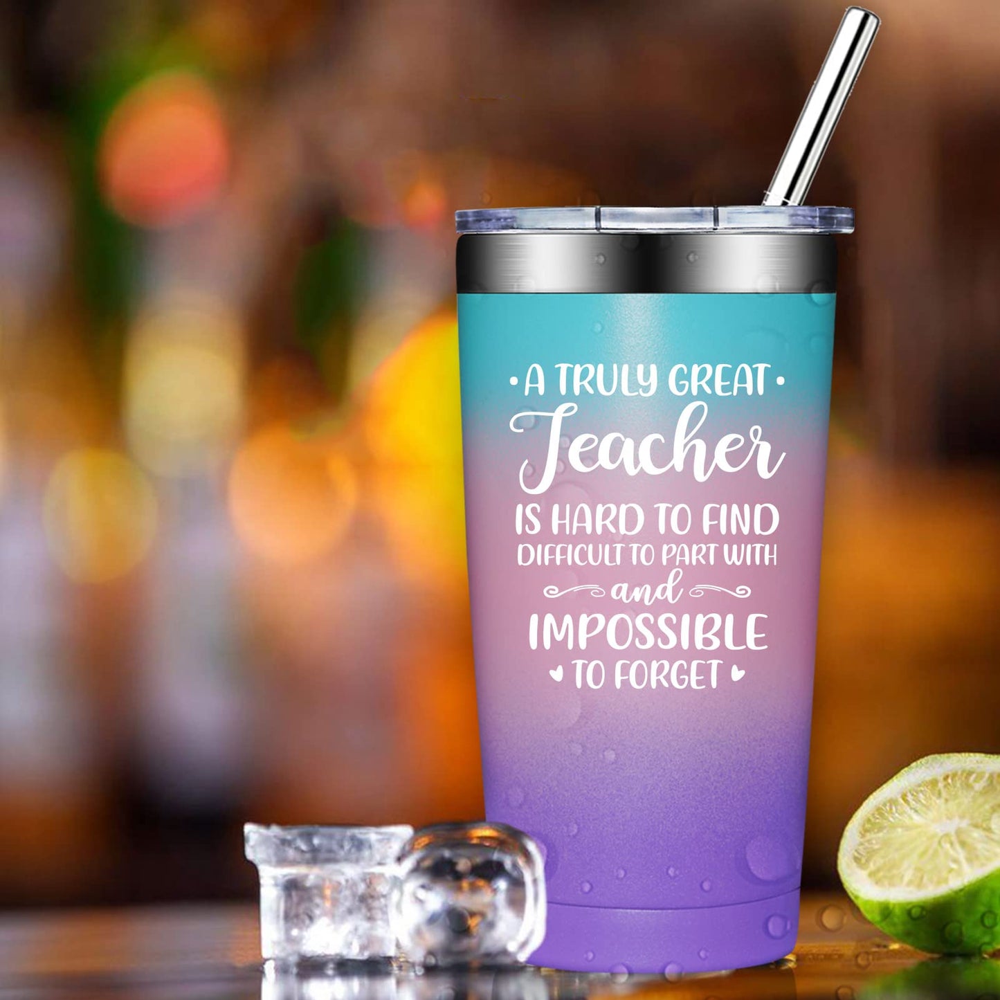 Grifarny Teacher Gifts for Women - Teacher Appreciation Gifts - Teacher Christmas Gifts - Birthday Teachers Day Gifts for Teachers - A Truly Great Teacher Is Hard To Find Tumbler 20oz