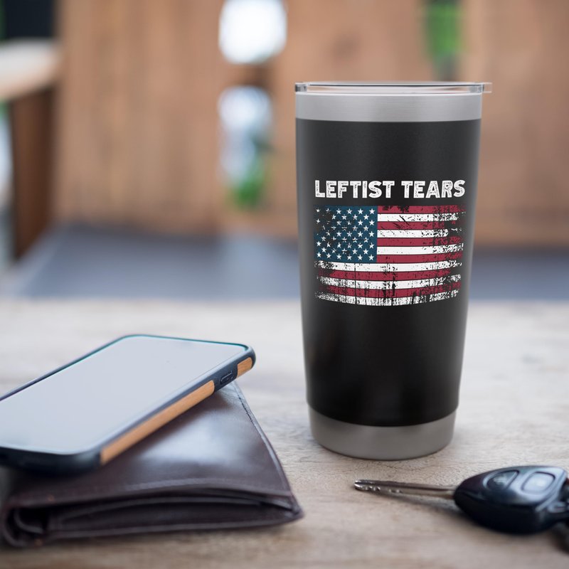 Leftist Tears Funny Republican Conservative Stainless Steel Insulated Tumbler
