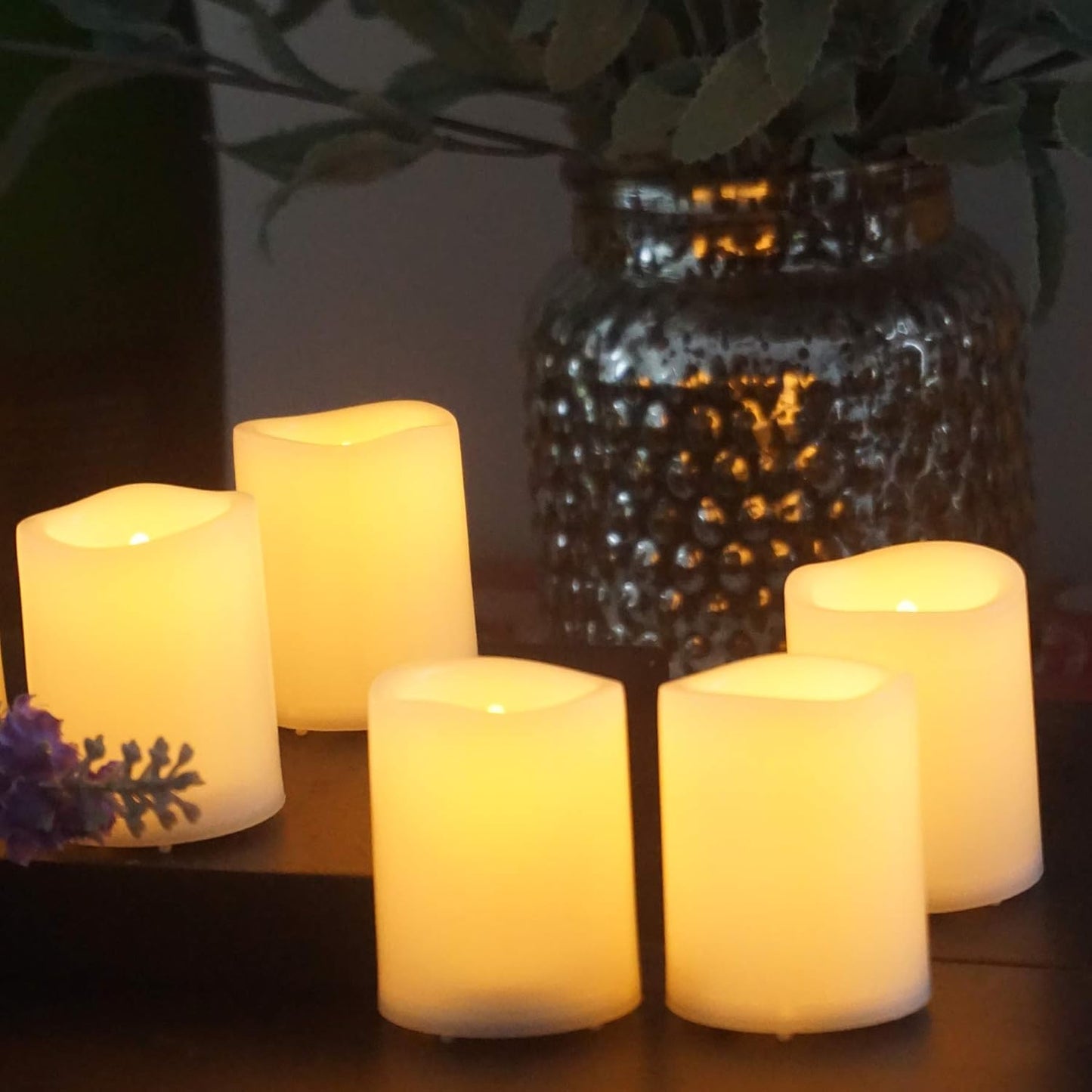 12 PCS LED Flameless Votive Candles - Long-Lasting Battery Operated with 120+ Hours Life