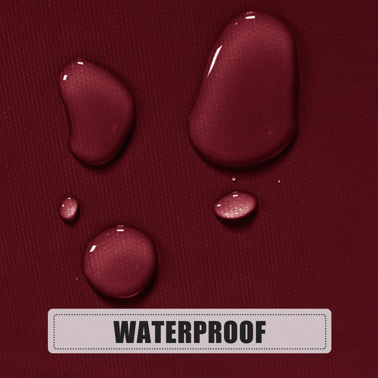 sancua 100% Waterproof Round PVC Tablecloth - 60 Inch - Oil Proof Spill Proof Vinyl Table Cloth, Wipe Clean Table Cover for Dining Tables, Buffet Parties and Camping, Burgundy
