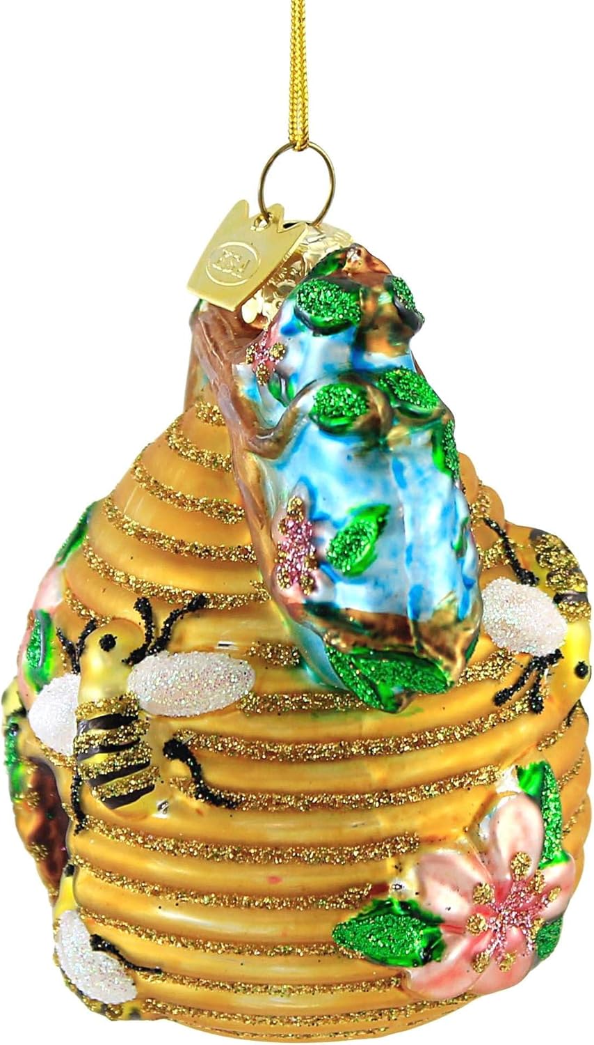 Beehive Glass Christmas Tree Ornament - Noble Gems NB1075 | Unique Holiday Decor
