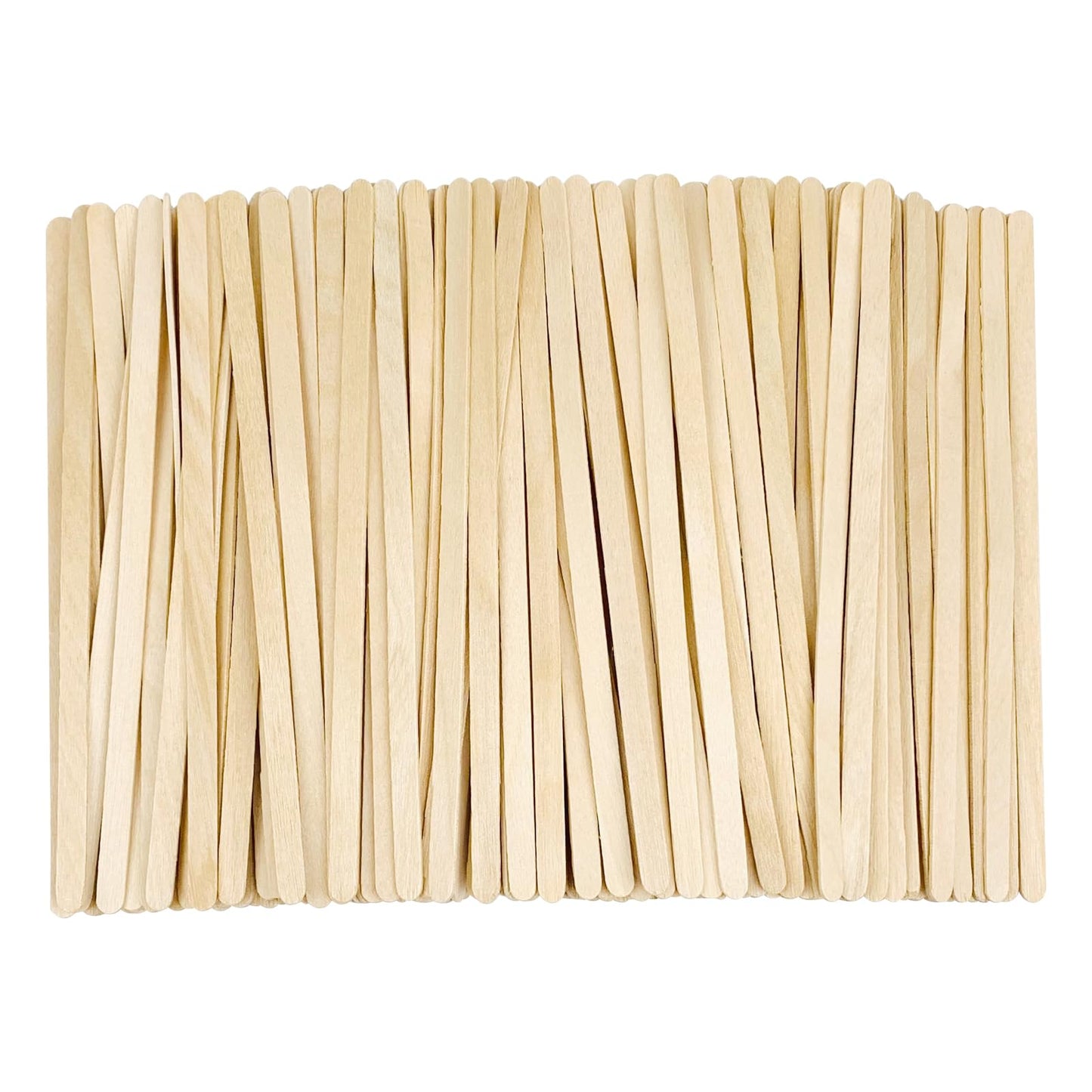 KTOJOY 5.5inch Wooden Coffee Stirrers, 500 Count Disposable Stir Sticks for Coffee & Cocktails, Wooden Beverage Mixer with Smooth Ends, Swizzle Drink Sticks