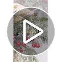 SHACOS 2 pcs 26 inch Artificial Christmas Swags Cedar Swag with Red